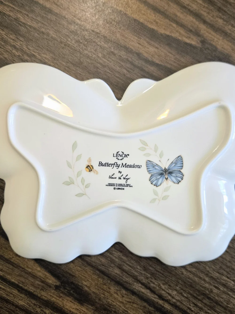 Lenox Butterfly Meadow Serving Dish Bath Dresser Vanity Flowers